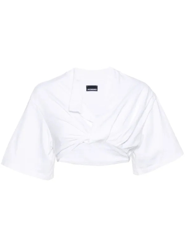 Jacquemus Le Bahia Court Cotton T-shirt | White | FARFETCH ES | Farfetch Global