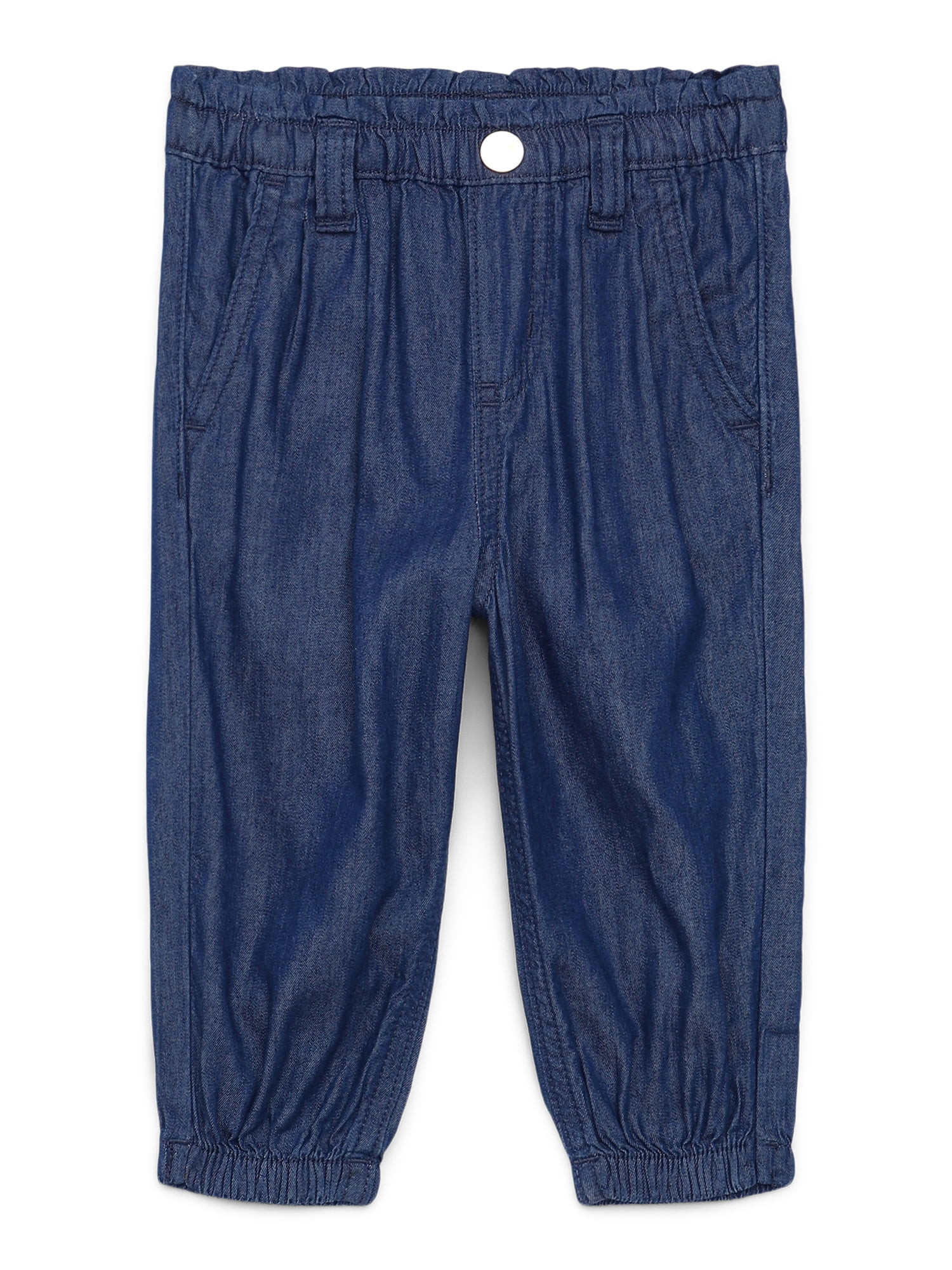 Garanimals Baby Girl Paper Bag Waist Jogger Jeans, Sizes 0M-24M | Walmart (US)