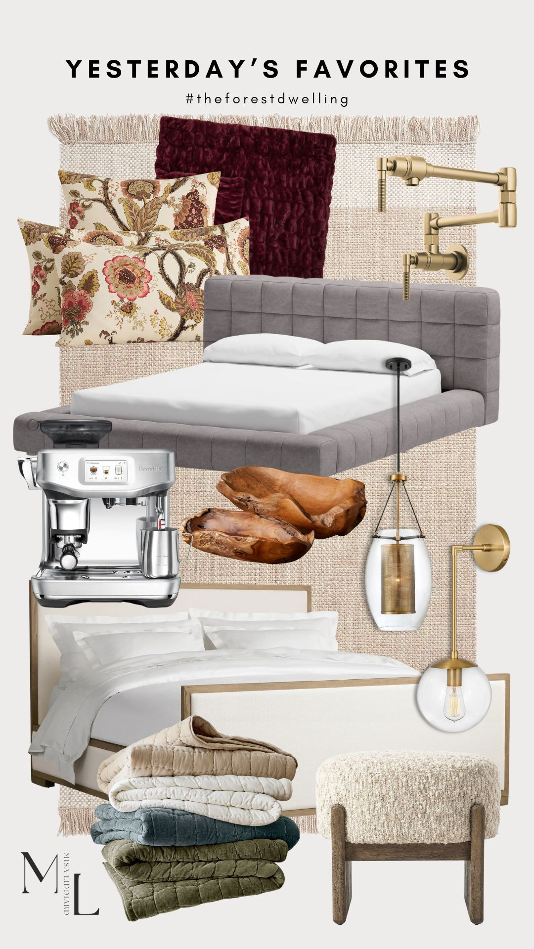 Yesterday's top picks! This is the aldwin Platform Upholstered Bed that I put in the boys room. They absolutely love the low profile! The Cozy Cloud Quilt is a must have. Looks so good with everything. The Gianna Floral bedding is what I currently have in the primary bedroom for spring/summer. 

 #LTKdayinmylife #LTKSeasonal #LTKHome