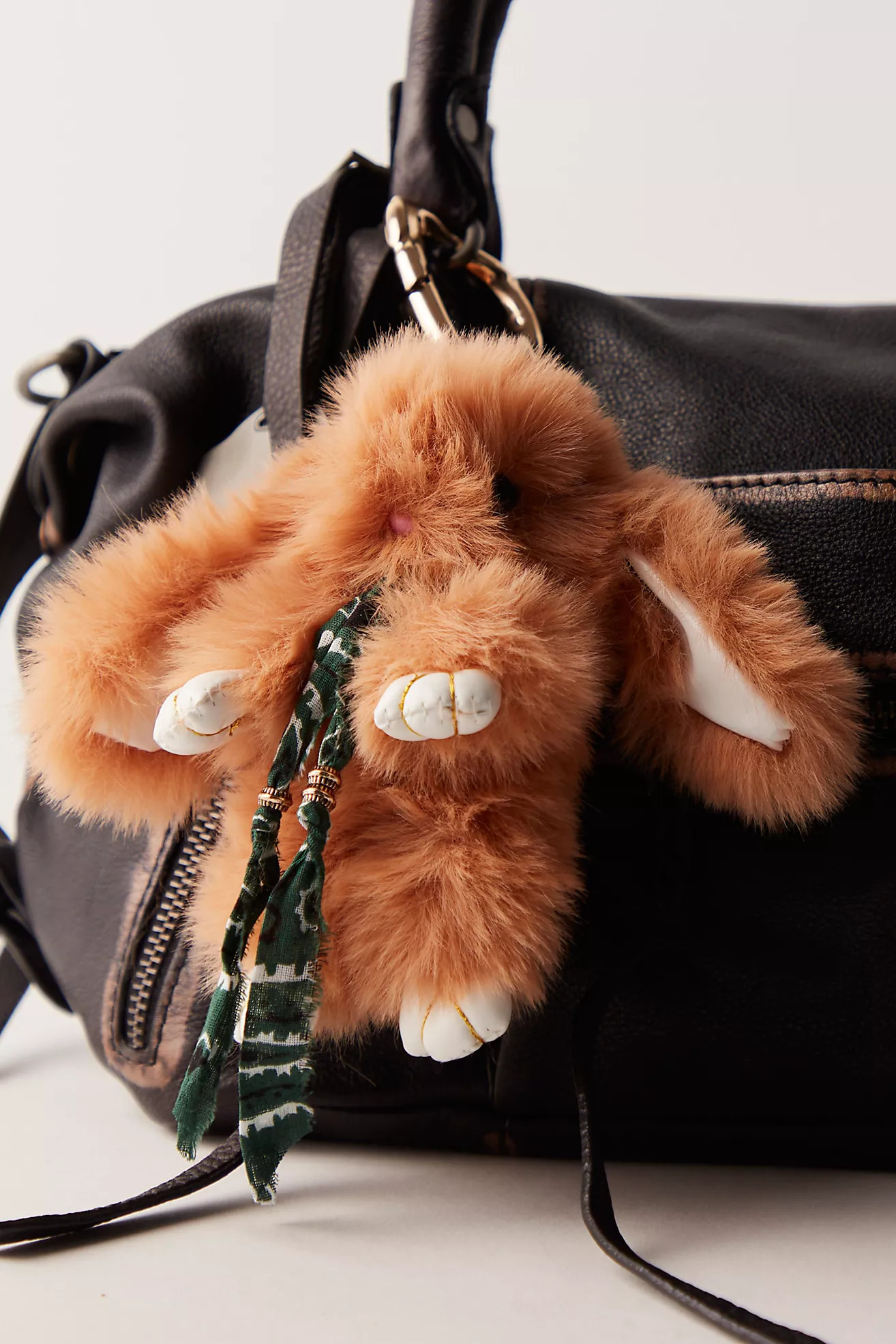 Fluffy Rabbit Bag Charm | Free People (Global - UK&FR Excluded)
