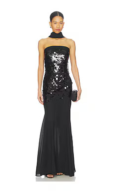 MAJORELLE Mills Gown in Black from Revolve.com | Revolve Clothing (Global)