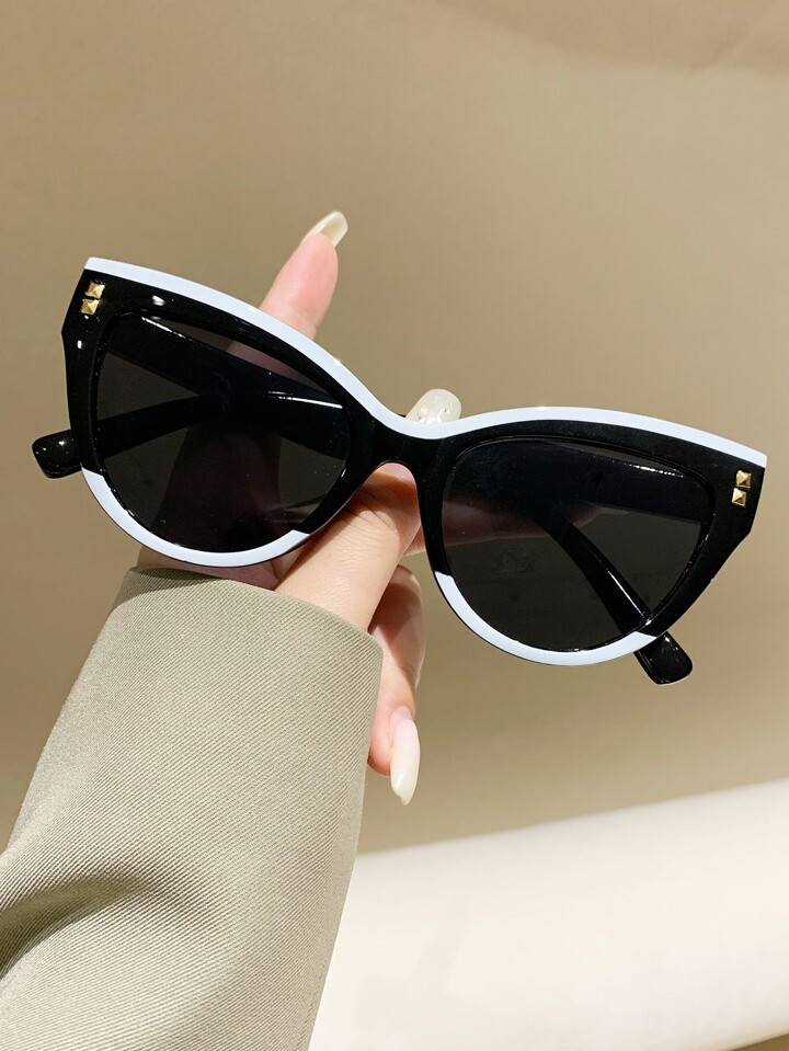 1pc Women's Cat Eye Plastic Frame Fashion Sunglasses | SHEIN
