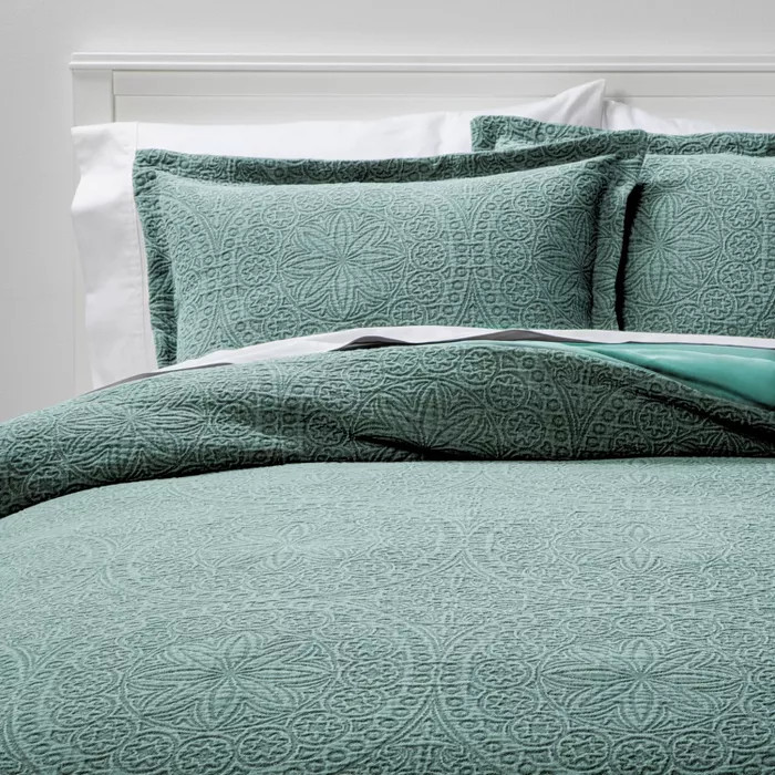 Matelasse Medallion Duvet Cover & Sham Set - Threshold™ | Target