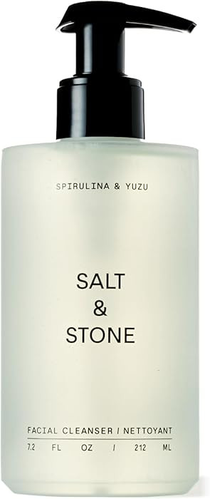 Salt & Stone Facial Cleanser for Women & Men, Spirulina & Yuzu Gentle Facial Wash with Hyaluronic... | Amazon (US)
