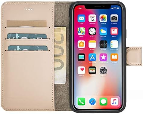 Solo Pelle Iphone X/XS Leather Carrying"Wallet" Case in Nude Rose | Amazon (US)