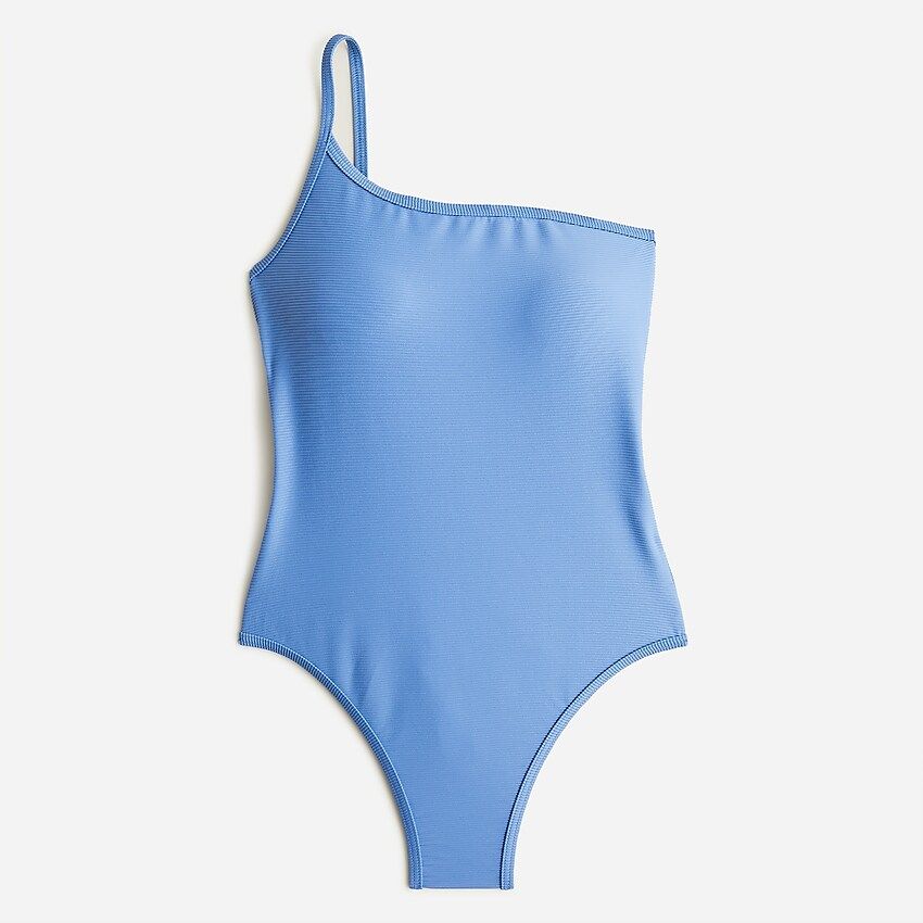 Ribbed one-strap one-piece | J.Crew US