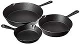 Jim Beam HEA Set of 3 Pre Seasoned Cast Iron Skillets with Even Distribution and Heat Retention-6" 8 | Amazon (US)