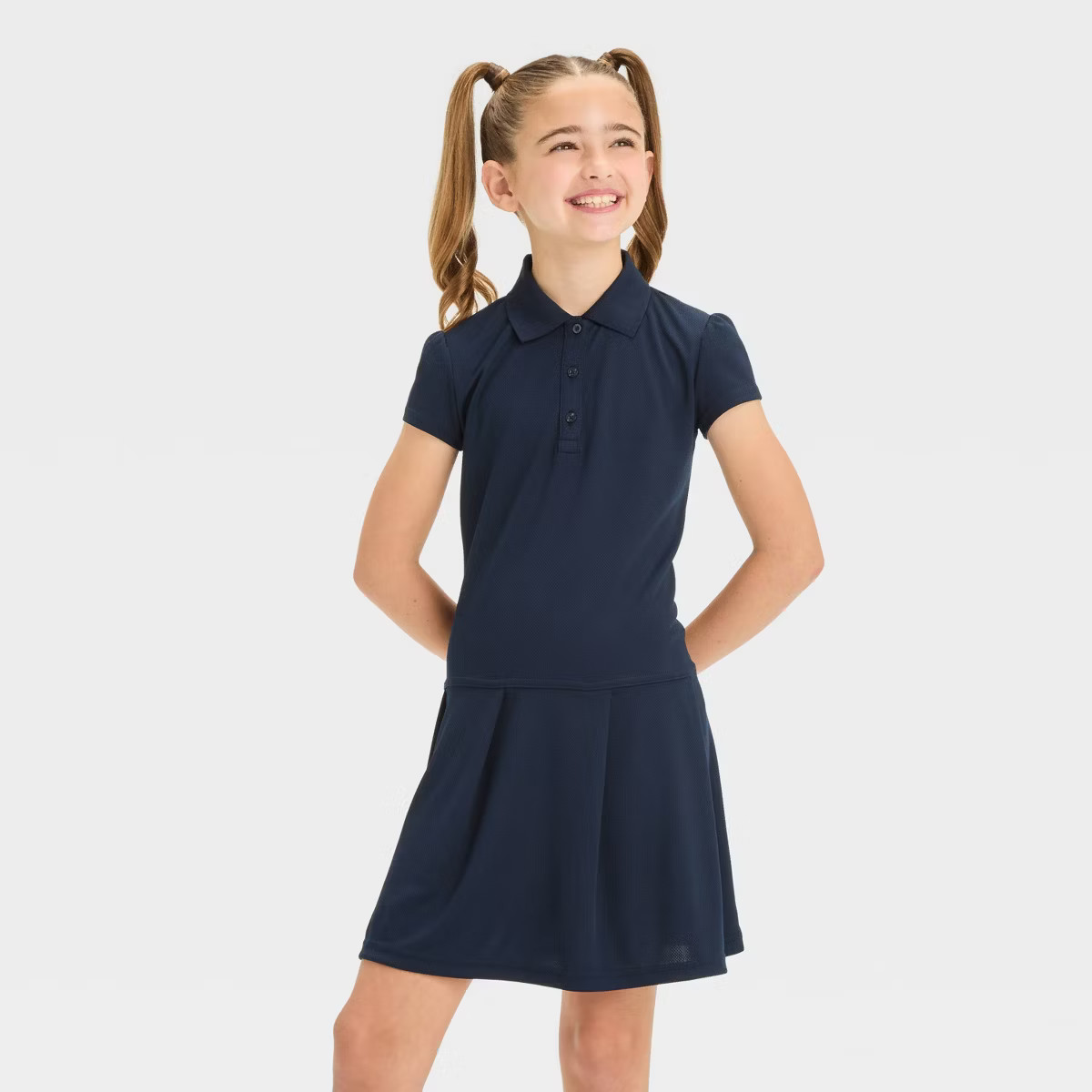 Girls' Short Sleeve Performance Uniform Dress - Cat & Jack™ | Target