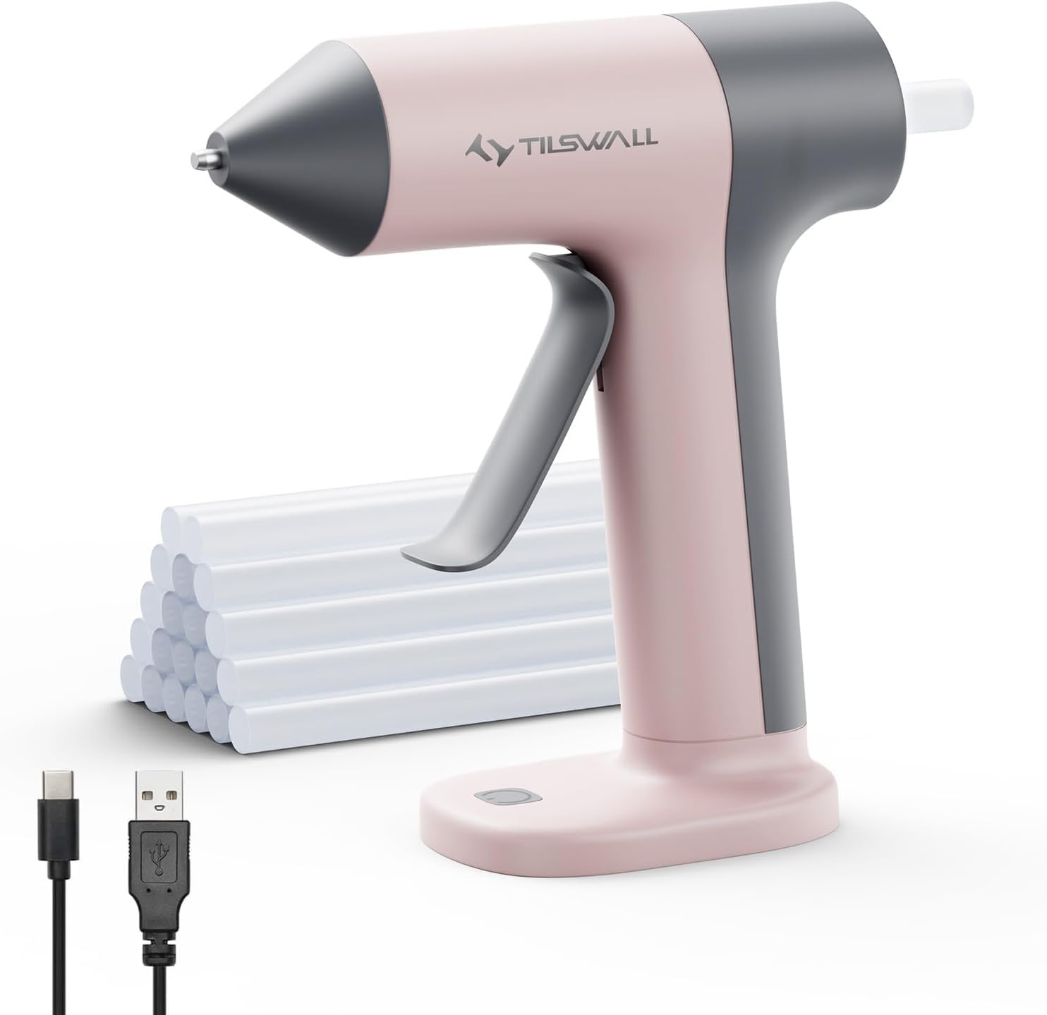 Tilswall Cordless Hot Glue Gun, 30s Fast Preheating with 2Ah Built-in Battery, Hot Melt Glue Gun ... | Amazon (US)