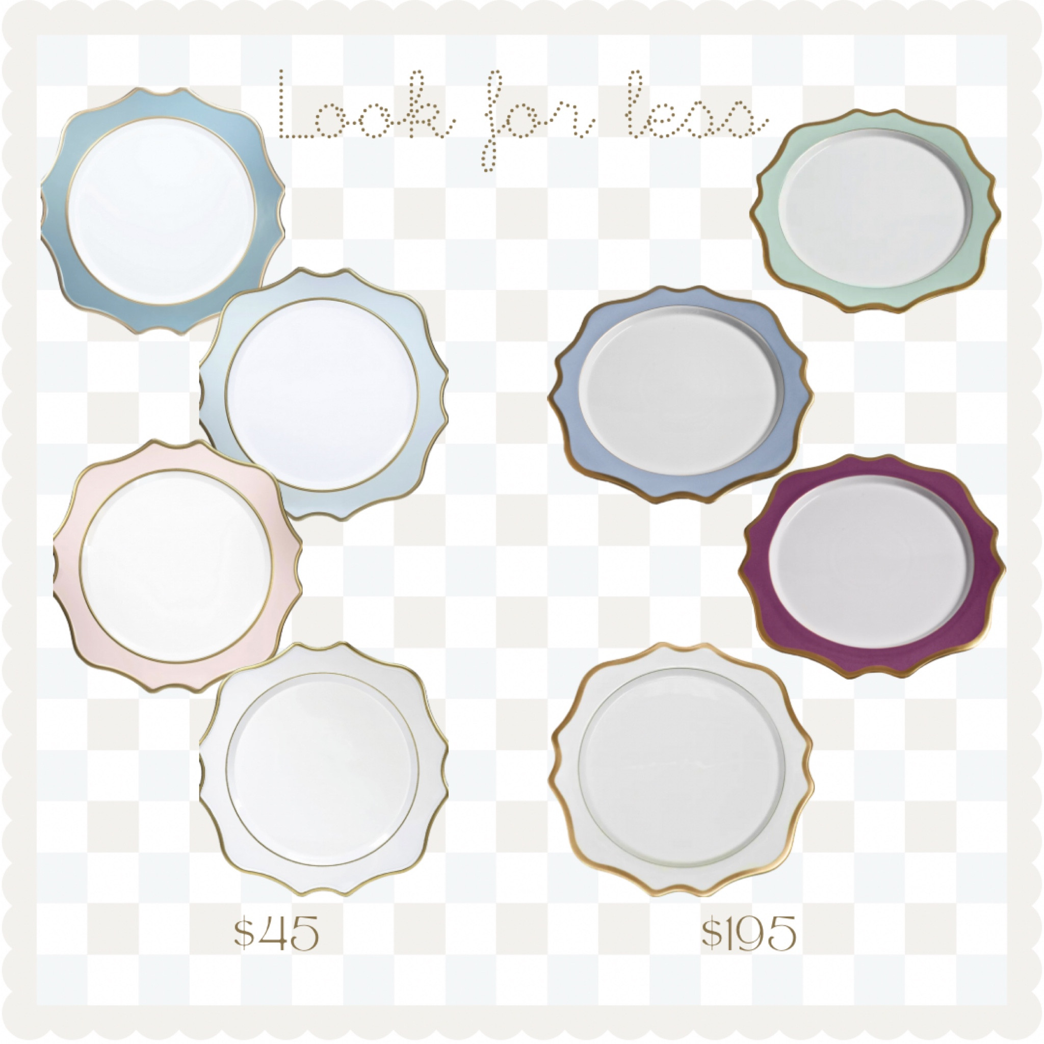 Anna Weatherly Chargers and an Amazon dupe made from Melamine 

#LTKhome #LTKfindsunder50 #LTKfindsunder100