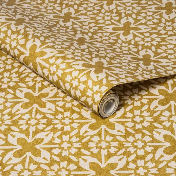 Mademoiselle Peel & Stick Wallpaper Yellow - Opalhouse™ | Target