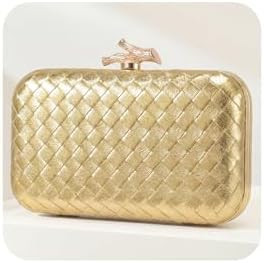CHUNLI Clutch Purses for Women Evening/Wedding Chic Woven Bag Formal PU Leather Purse Designer Ha... | Amazon (US)