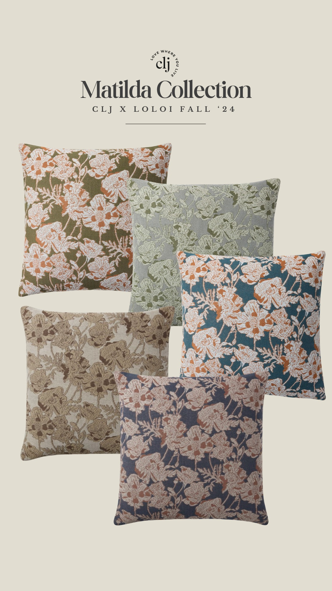 Introducing the CLJ x Loloi Matilda Pillow Collection 🤎

#LTKFindsUnder50 #LTKHome #LTKStyleTip