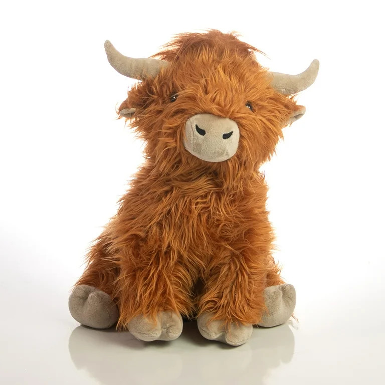 Valentine's Day Brown Highland Cow, 30 in, by Way To Celebrate - Walmart.com | Walmart (US)