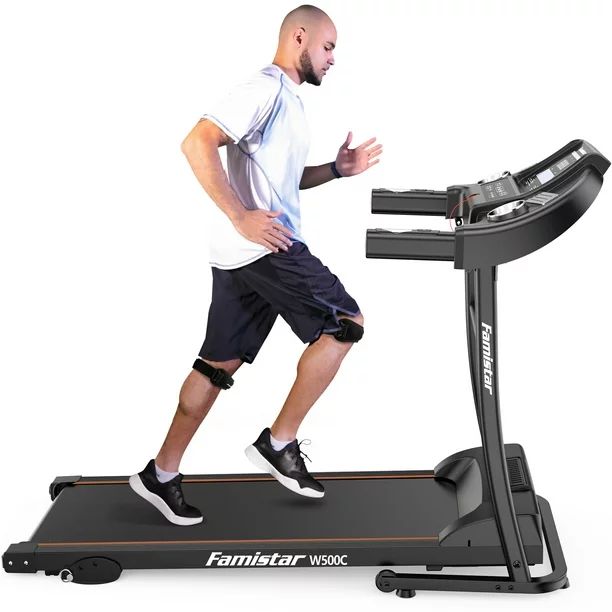Famistar W500C Electric Folding Treadmill with Heart Pulse System/ Low Noise Electric Running Tra... | Walmart (US)