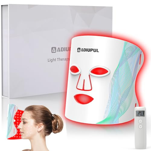 Red Light Therapy for Face - 5 Colors Led Face Mask Light Therapy Red Light Therapy Mask Led Light Therapy for Face Near Infrared Light Therapy 850nm Led Mask Skincare Device | Amazon (US)