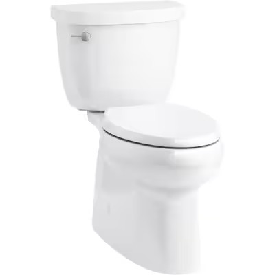 KOHLER Cimarron White Elongated Chair Height 2-piece WaterSense Toilet 12-in Rough-In Size (Ada C... | Lowe's