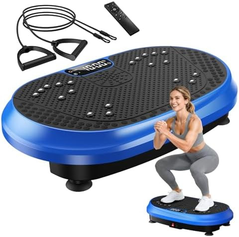 Vibration Plate Exercise Machine, Vibrating Fitness Platform for Lymphatic Drainage, Full Body Sh... | Amazon (US)