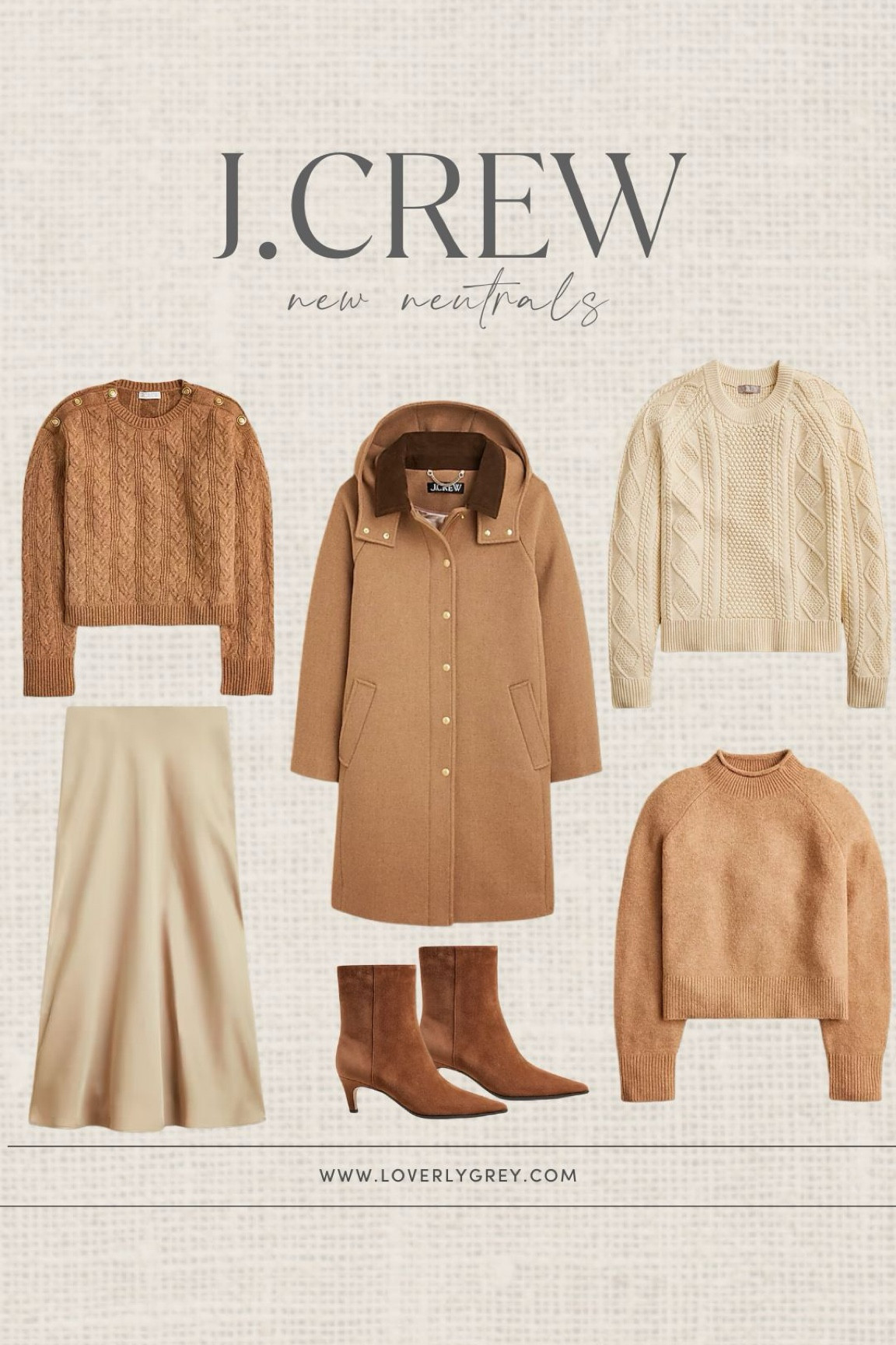 J. Crew new neutrals. This satin skirt and gold detail sweater are perfect workwear pieces this season. Loverly Grey, workwear 

#LTKSeasonal #LTKStyleTip #LTKWorkwear