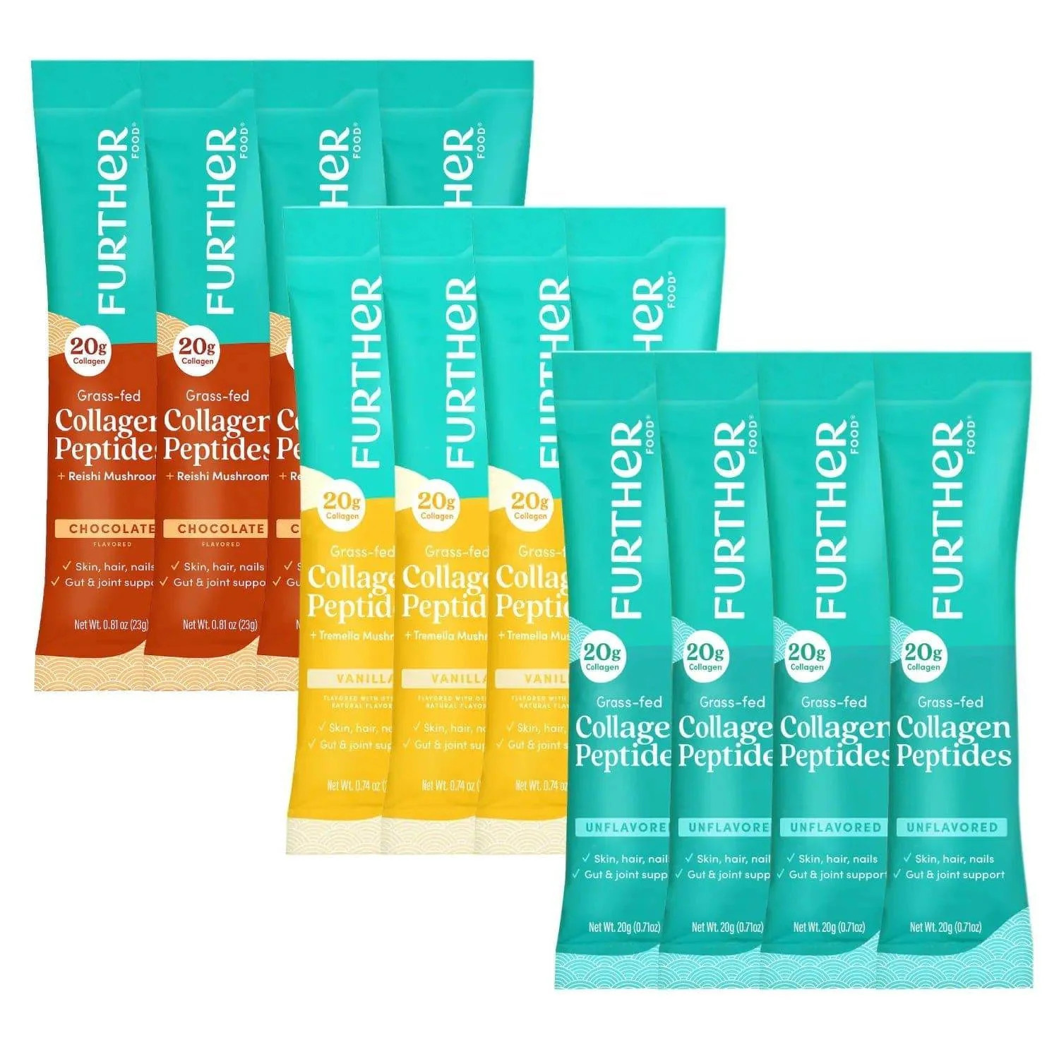 Collagen Stick Pack Bundle - 12 ct. | Further Food
