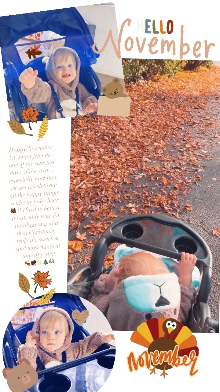 Happy November 1st, sweet friends - one of the sweetest days of the year… especially now that we get to celebrate all the happy things with our baby bear 🐻 !! Hard to believe it’s already time for thanksgiving and then Christmas - truly the sweetest and most magical time of year!! 
🍂🦃✨🎄🫶🏽

#LTKHoliday #LTKSeasonal #LTKfit