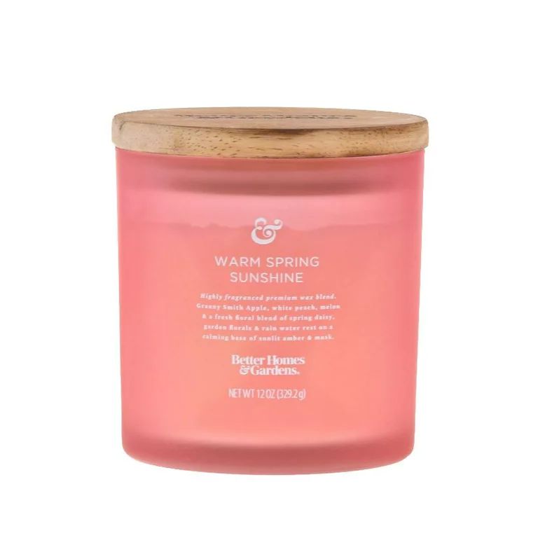 Better Homes & Gardens 12oz Warm Spring Sunshine Scented 2-wick Jar Candle | Walmart (US)