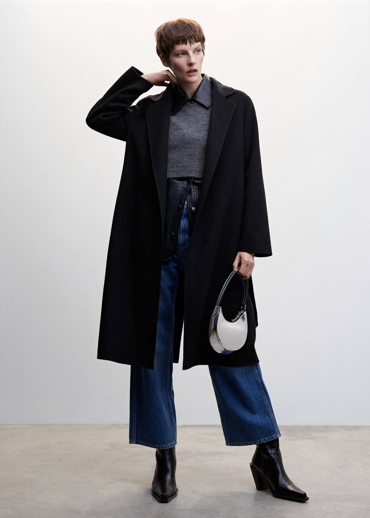 Belt handmade coat -  Women | Mango USA | MANGO (US)