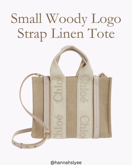 Chloe small woody logo strap linen tote

#LTKsalealert #LTKstyletip #LTKfit