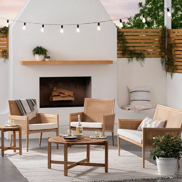 Benmore Wicker & Metal Patio Sofa - Threshold™ designed with Studio McGee | Target