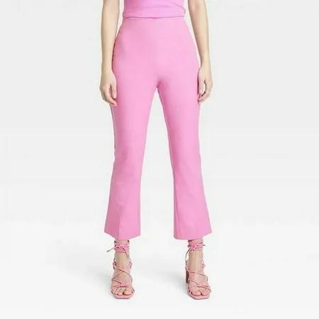 Women s High-Rise Slim Fit Kick Flare Pull-On Pants - A New Day™ Purple 10 | Walmart (US)