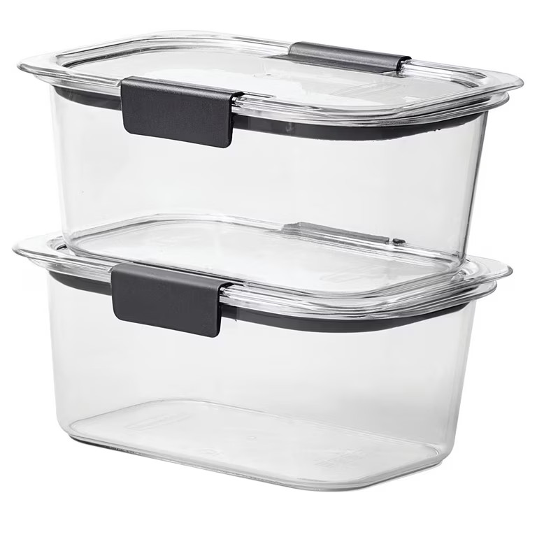 Rubbermaid Brilliance 4.7 Cup Medium Stain-Proof Food Storage Container, Set of 2 - Walmart.com | Walmart (US)