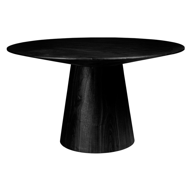 Seamus 53" Round Dining Table, Matte Black | One Kings Lane