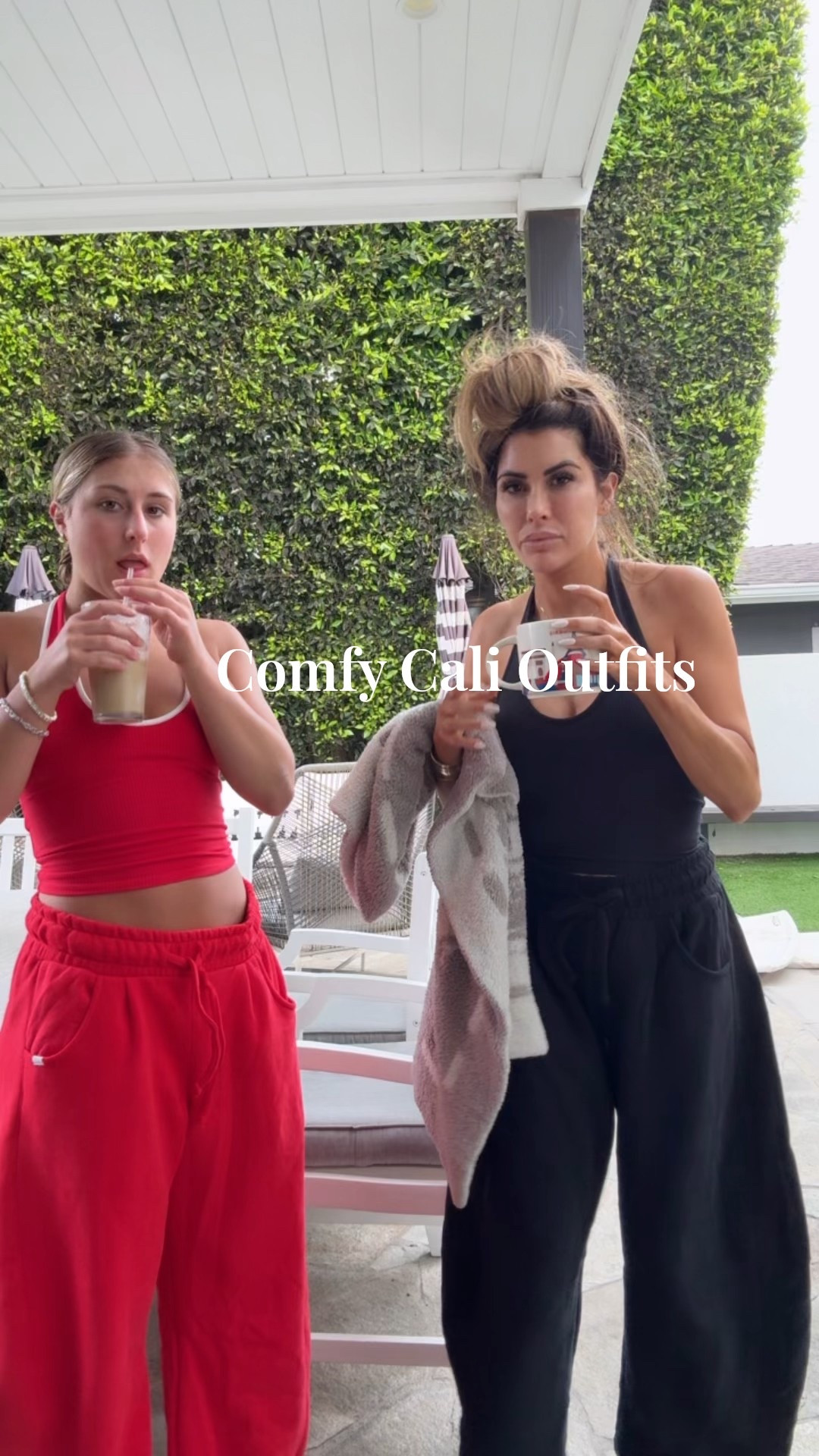 We are both wearing small in the halter top and I’m a small in the barrel sweatpants!

#LTKTravel #LTKFamily #LTKStyleTip