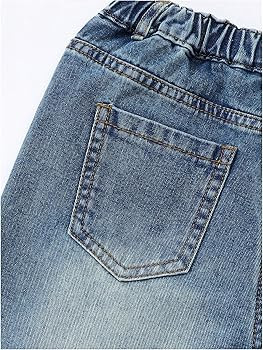 Girl's Heart Patched Baggy Jeans Y2k Bow High Waisted Straight Leg Denim Pants Streetwear | Amazon (US)