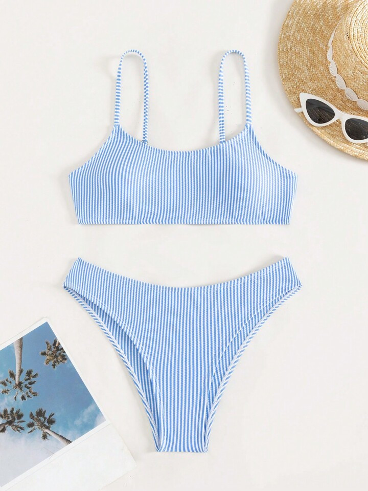 Striped Bikini Swimsuit | SHEIN
