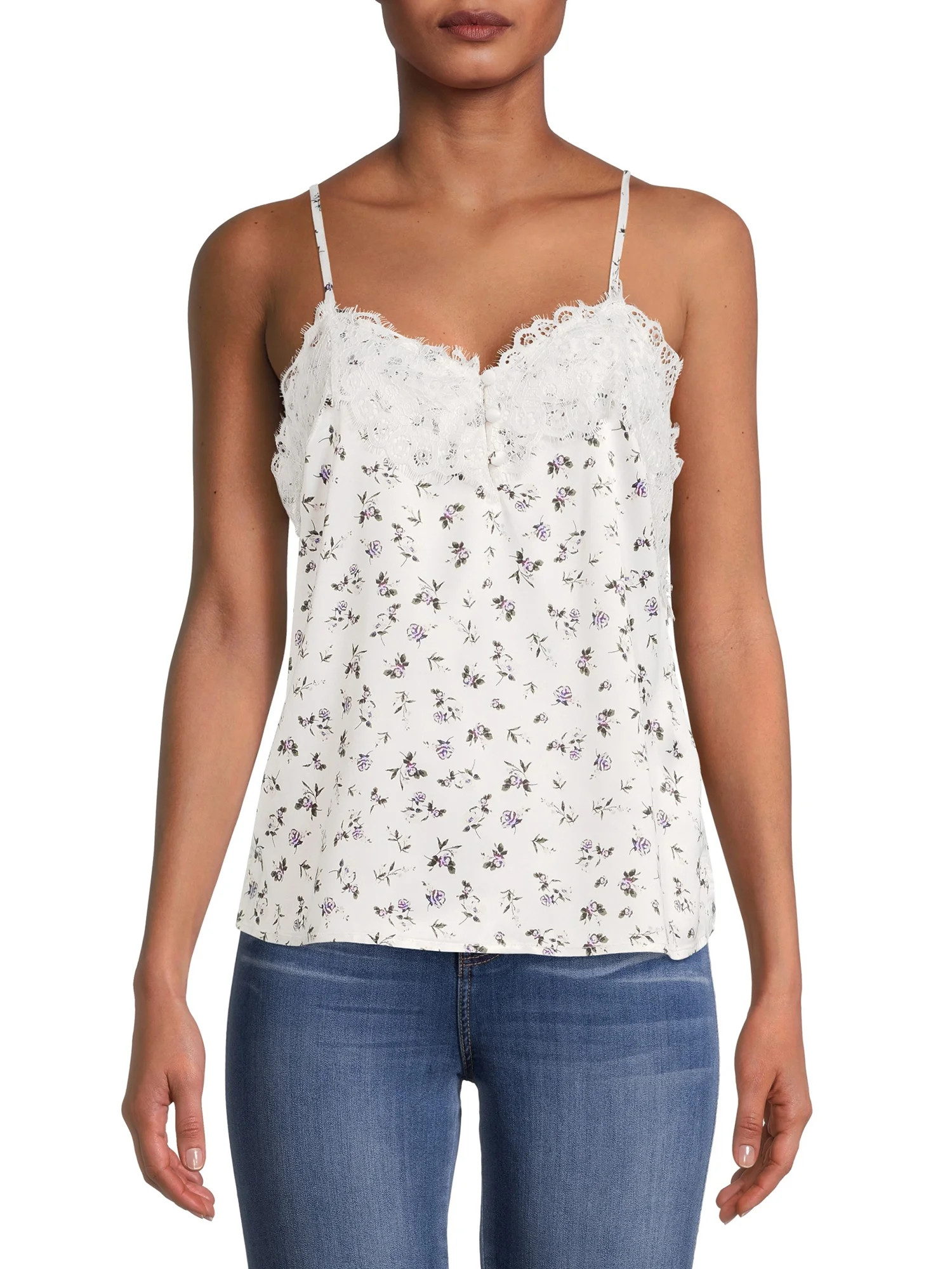 No Boundaries Juniors' Satin Cami | Walmart (US)