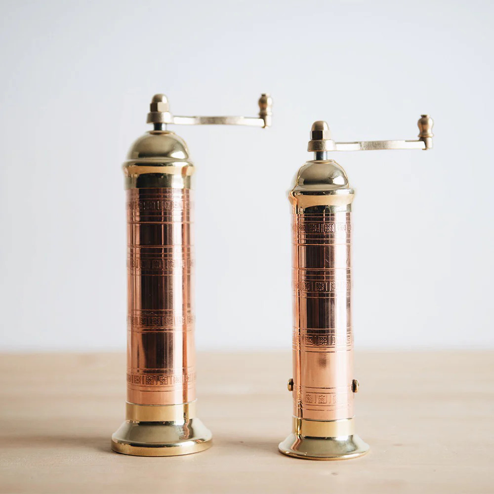 Copper & Brass Salt & Pepper Mills | Roan Iris