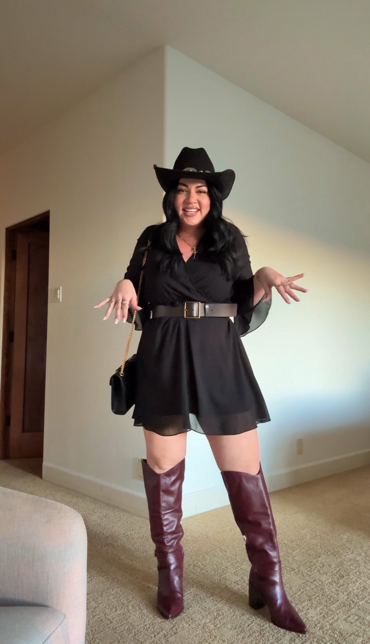 wearing a size large in the dress! loved this for a country spring outfit for line dancing hehe 

#LTKgrwm #LTKootd #LTKMidsize