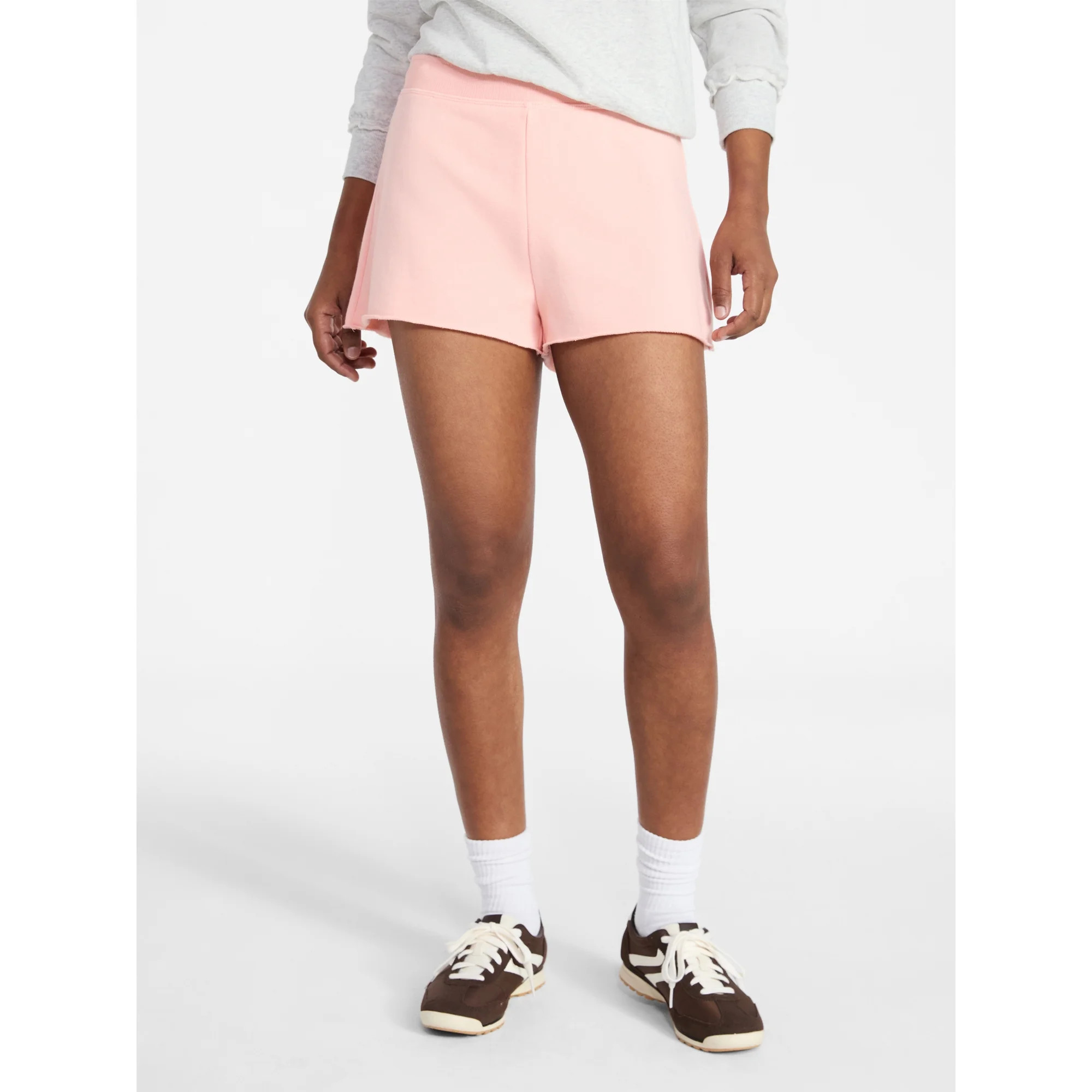 No Boundaries French Terry Pull On Shorts, 2" Inseam, Women's XXS-XXL | Walmart (US)