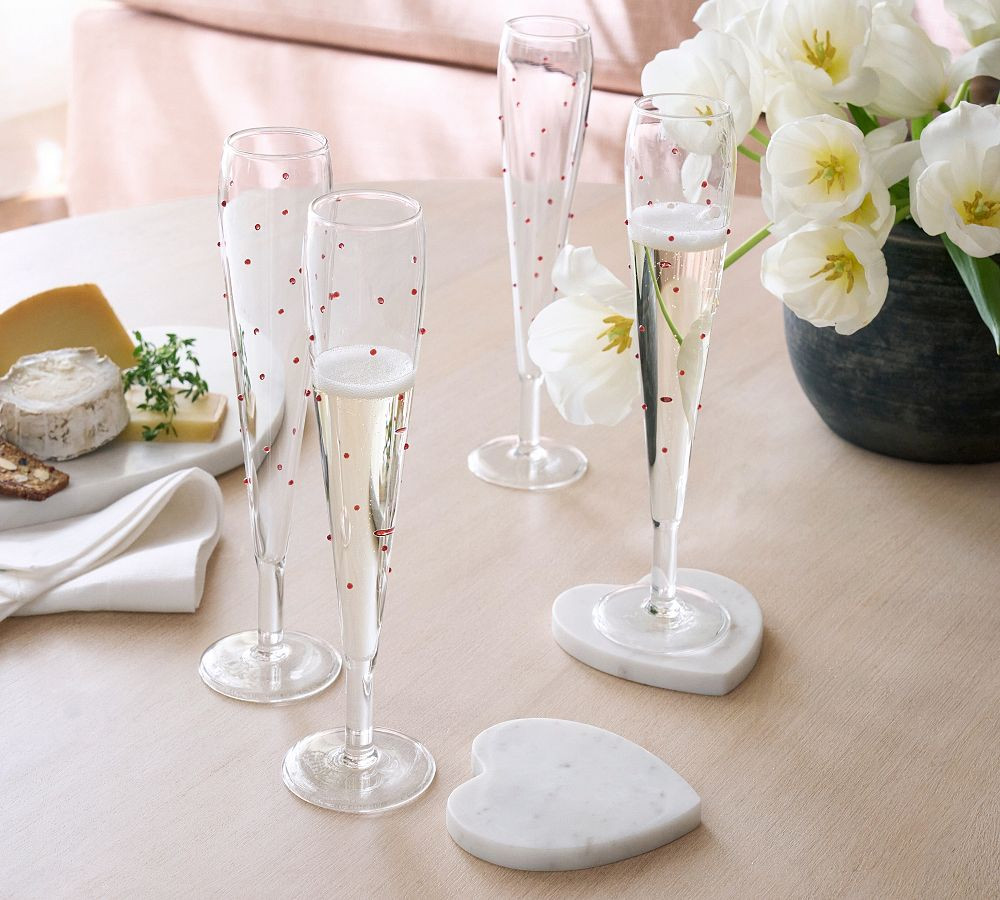 Confetti Celebration Flutes - Set of 4 | Pottery Barn (US)