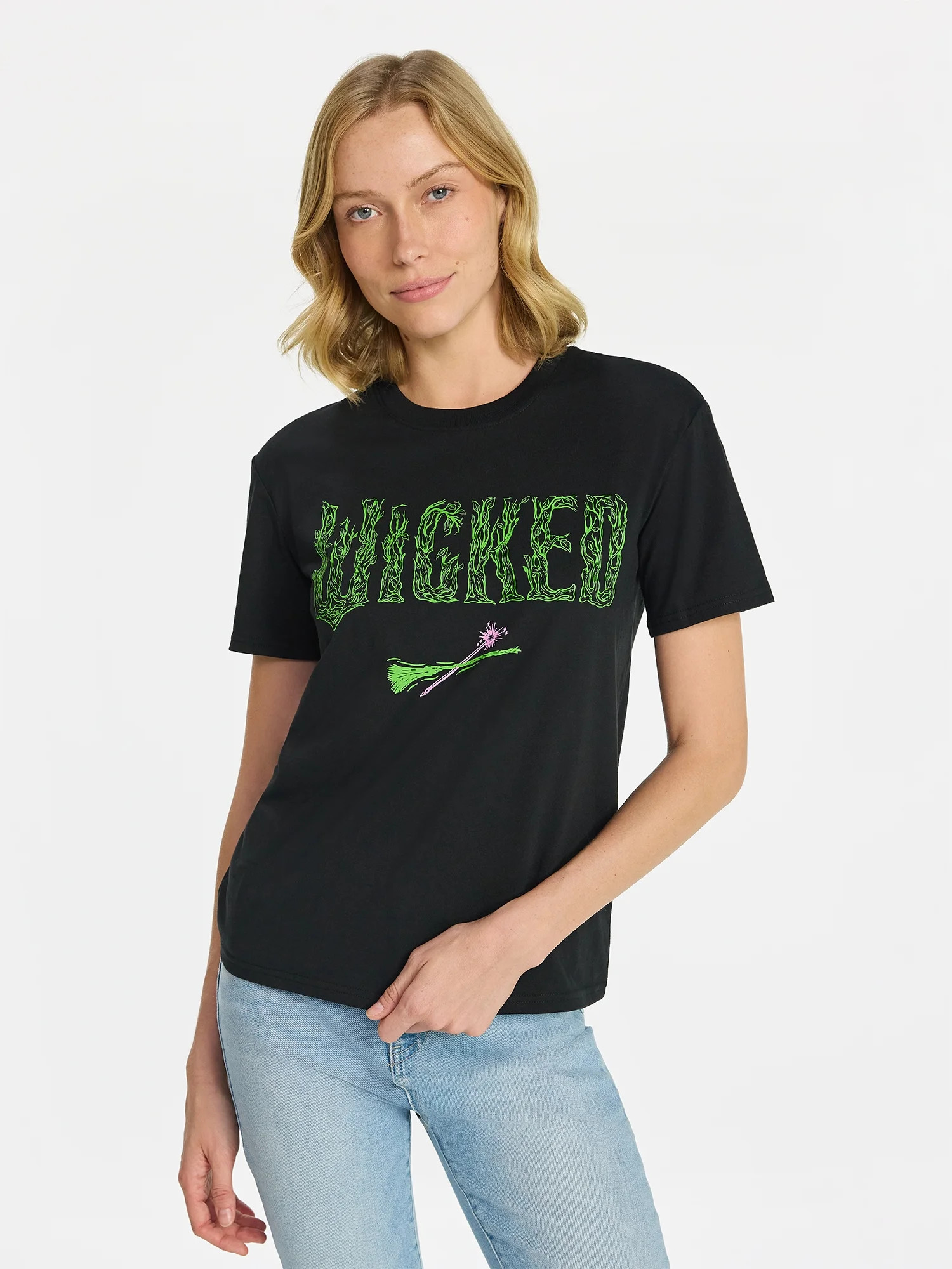 Wicked Women's Graphic Tee with Short Sleeves, Sizes XXS-XXL - Walmart.com | Walmart (US)