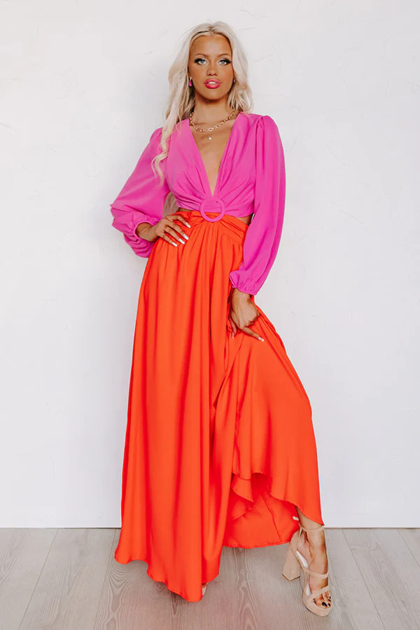 Hotel Plaza Cut Out Maxi Dress | Impressions Online Boutique