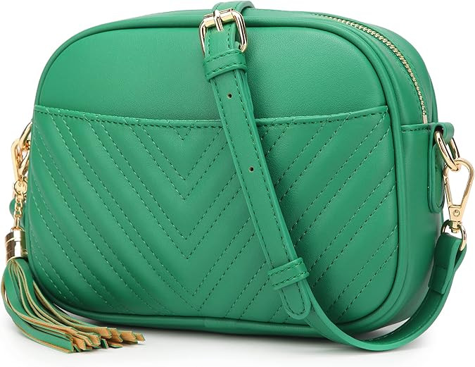lola mae Quilted Crossbody Bag, Trendy Design Shoulder Purse | Amazon (US)