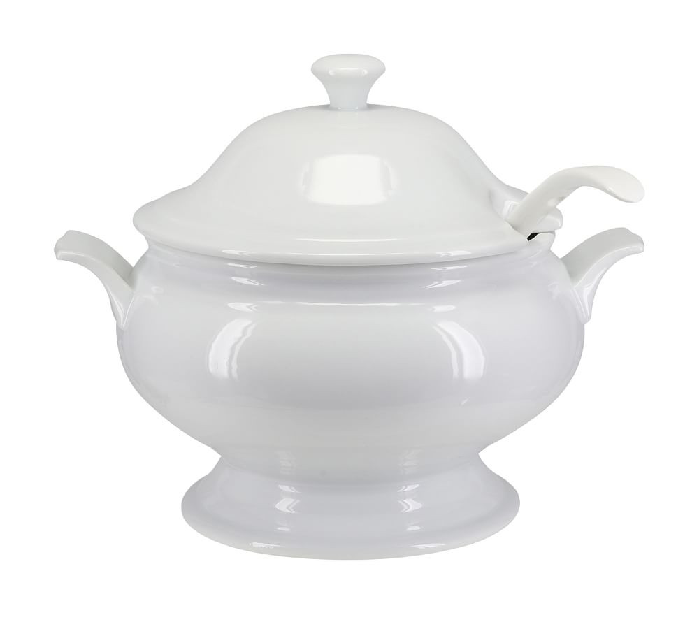 BIA White Porcelain Soup Tureen | Pottery Barn (US)