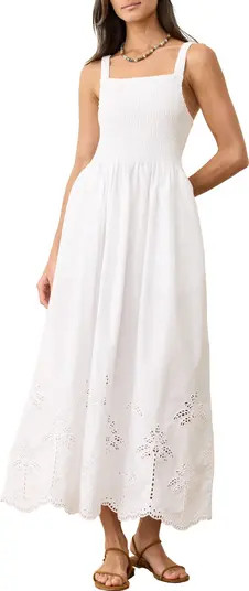 Marine Layer Selene Fit & Flare Eyelet Embroidered Sundress | Nordstromrack | Nordstrom Rack
