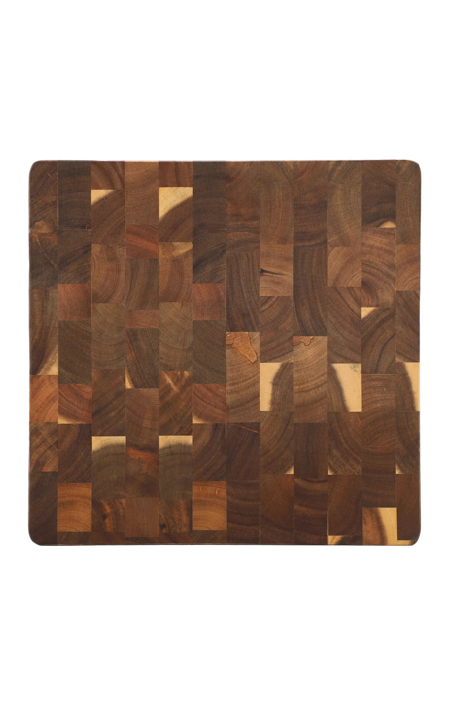 13.75 Inch Square Thick Acacia Wood Serving and Cutting Butcher Board | Nordstrom