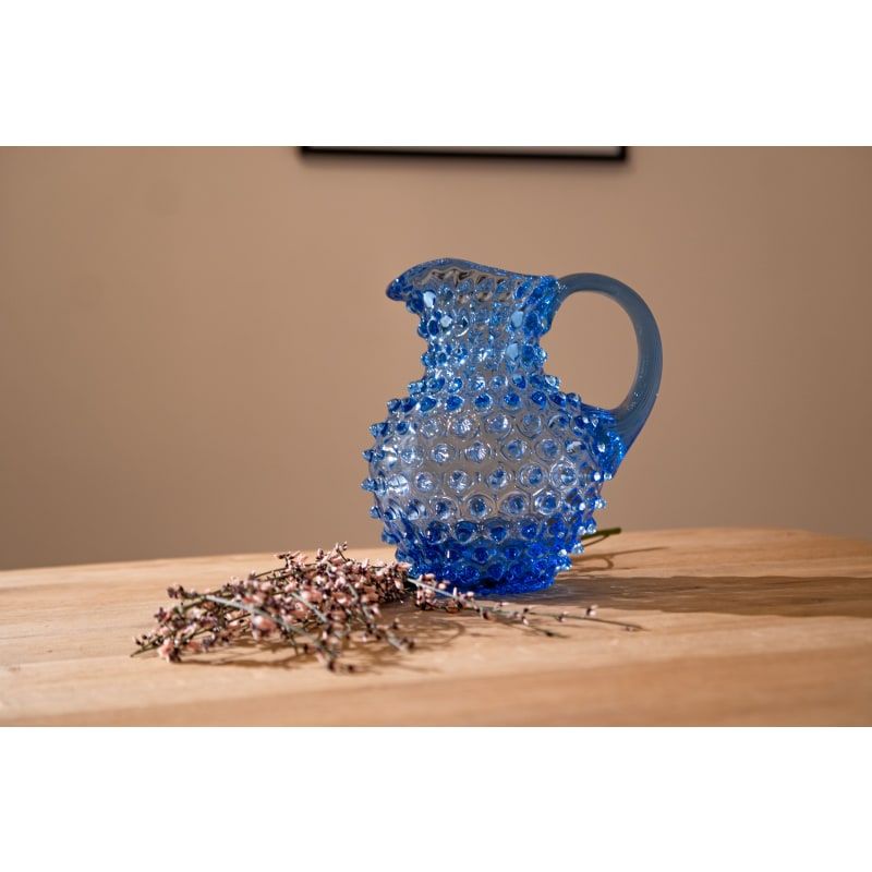Light Blue Hobnail Jug Small | Wolf and Badger (Global excl. US)