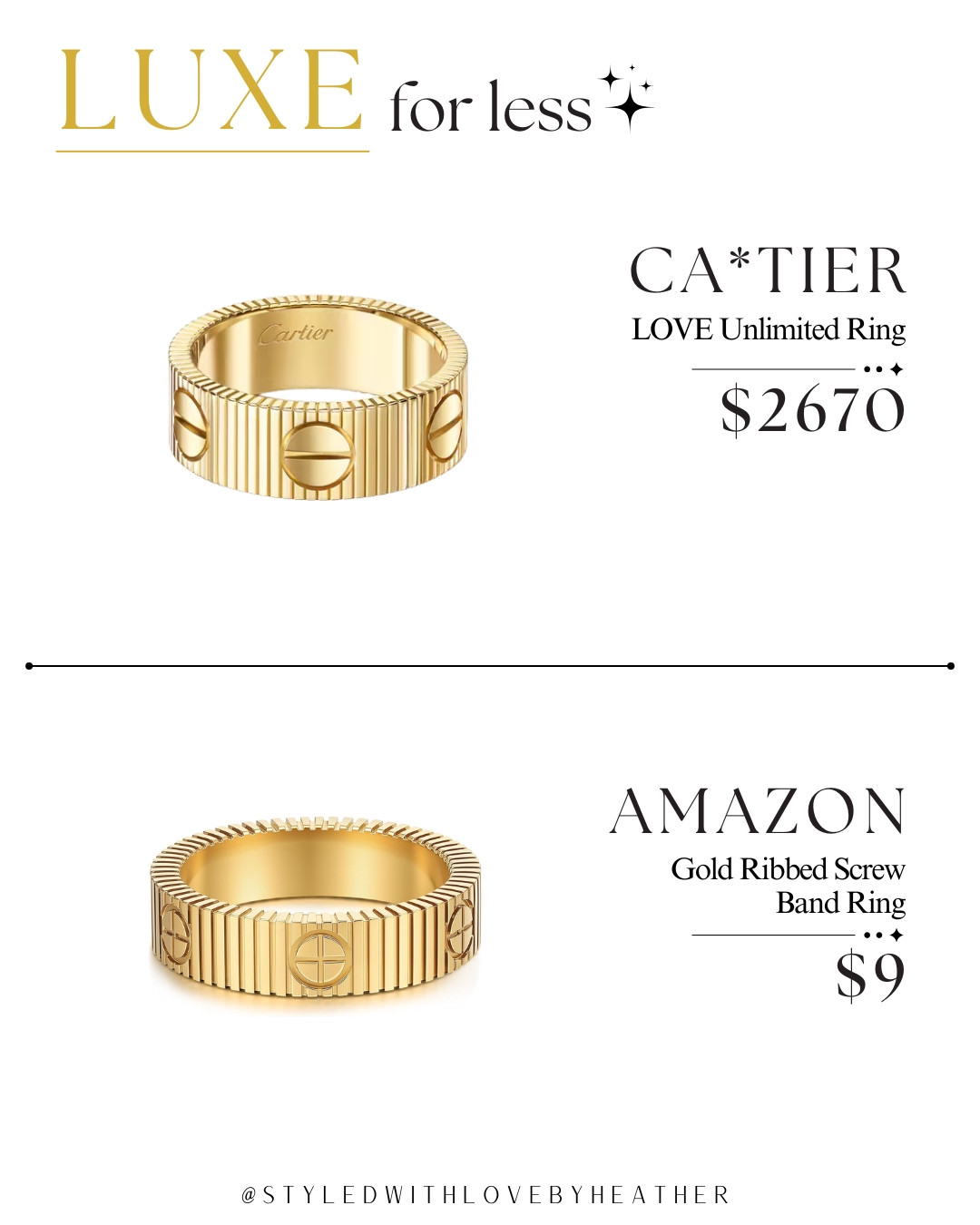 This $9 Amazon ring is giving $2,670 designer energy ✨💍 If you love the luxe look for less, this gold ribbed statement ring is such a chic designer-inspired find without the designer price tag. SHOP NOW on my LTK before it sells out + FOLLOW for more luxe-for-less fashion, beauty & Amazon finds! ✨ 

 #LTKootd #LTKstorytime #LTKSaleAlert