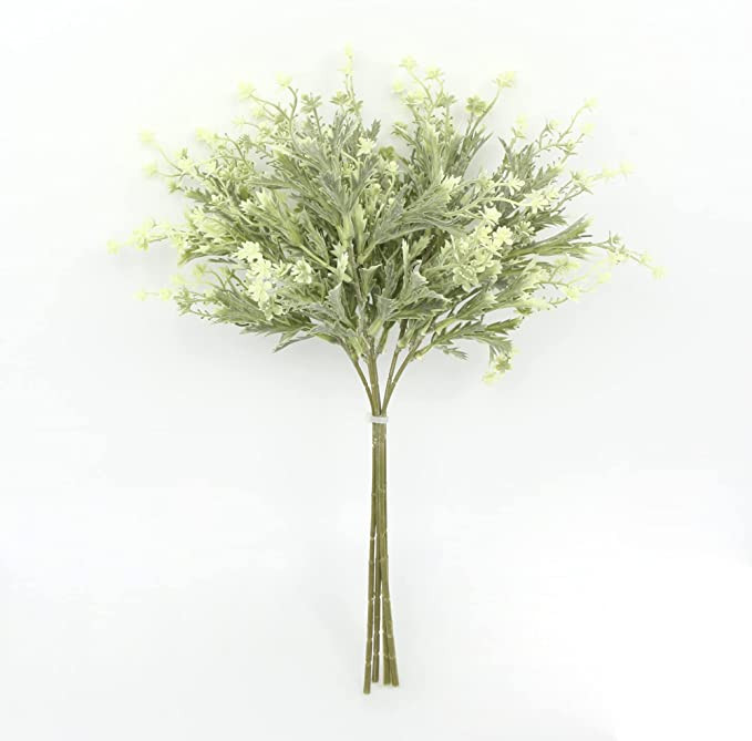Hundred Rice Babys Breath Artificial Flowers A Bundle of 4 Pcs No Fade Faux Plastic Flowers for W... | Amazon (US)