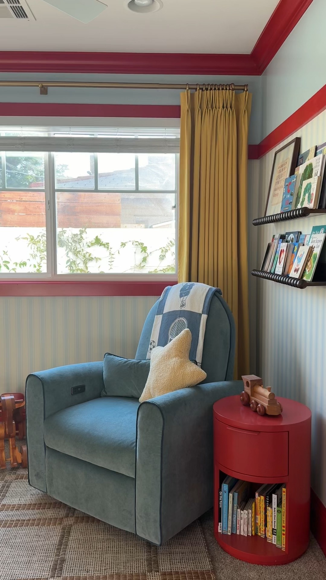 I am 34 weeks and the nursery is almost done! This week my brother in law came over and installed these black out drapes from TWOPAGES curtains and I’m obsessed. I got the Isabella heavyweight cotton drapery with French pleat in yellow and they are the perfect addition to this room.

#LTKHome #LTKBaby #LTKBump